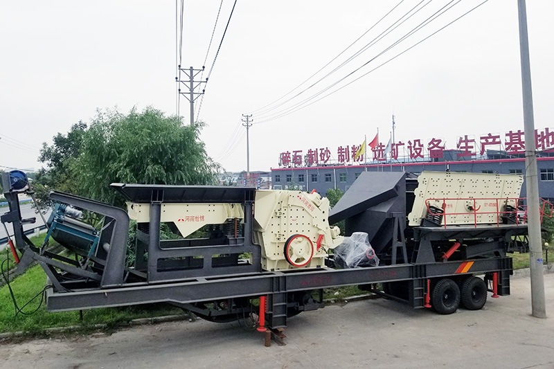 三組合移動破碎站，半固定式移動破碎站